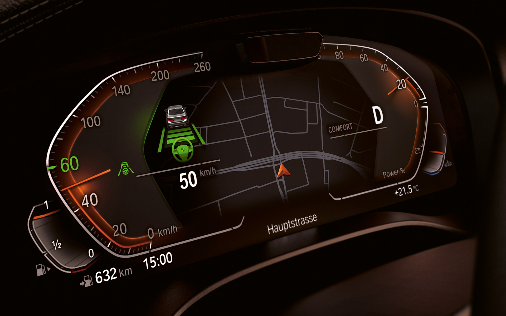 Приборная панель BMW Live Cockpit Professional BMW 6-й серии Gran Turismo G32 2020 года, интерьер